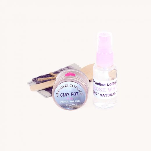 face mask pink clay and mist SET