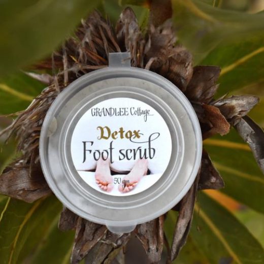 Detox Foot Scrub Natural Handmade Tasmania