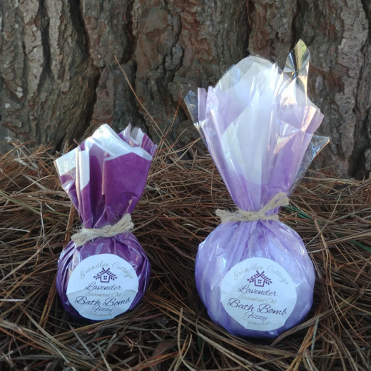 Lavender Fizzy Bath Bombs Natural Handmade Tasmania