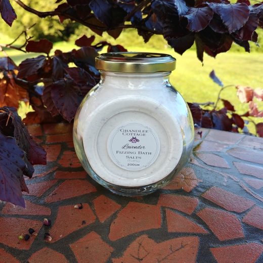 Lavender Fizzing Bath Salt natural Handmade Tasmania