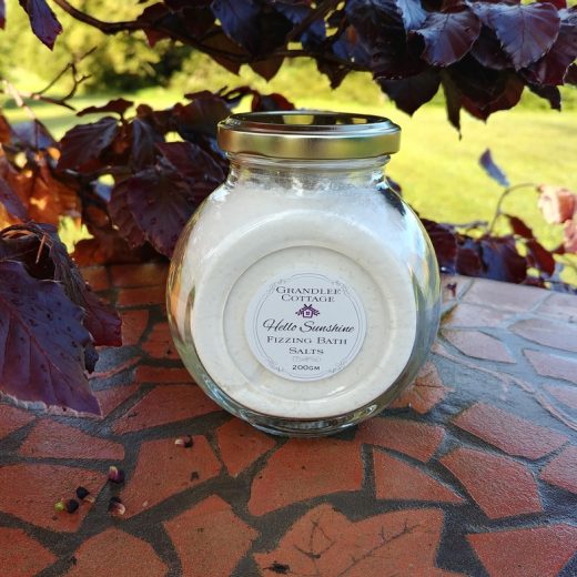 Hello Sunshine Fizzing Bath Salt natural Handmade Tasmania