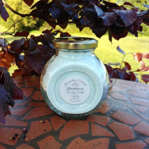 Rainforest Fizzing Bath Salt natural Handmade Tasmania