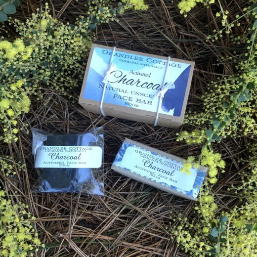 activated charcoal natural unscented face bar soap